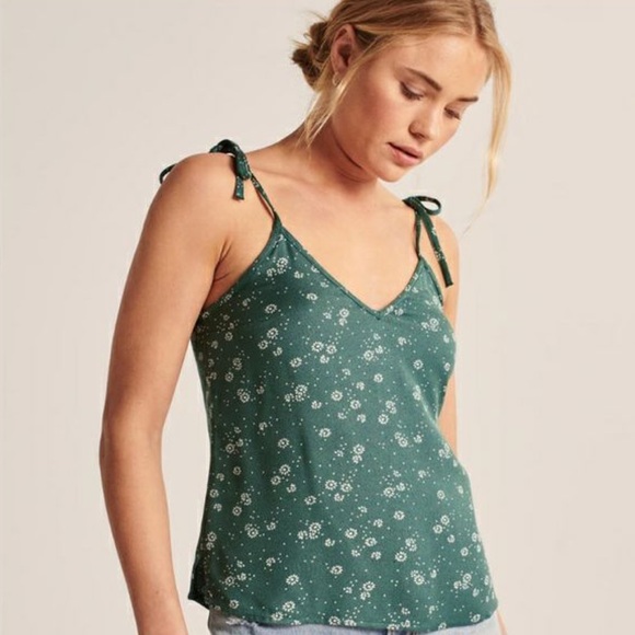 Abercrombie Tie Strap Spring Cami Tank - Picture 1 of 7